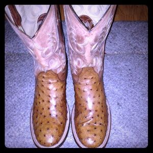 Full Quill Ostrich Boots
