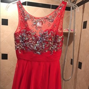 Red homecoming dress. Size XS