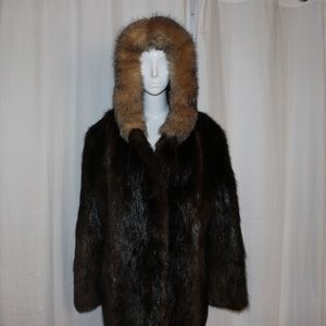 100% real fur coat