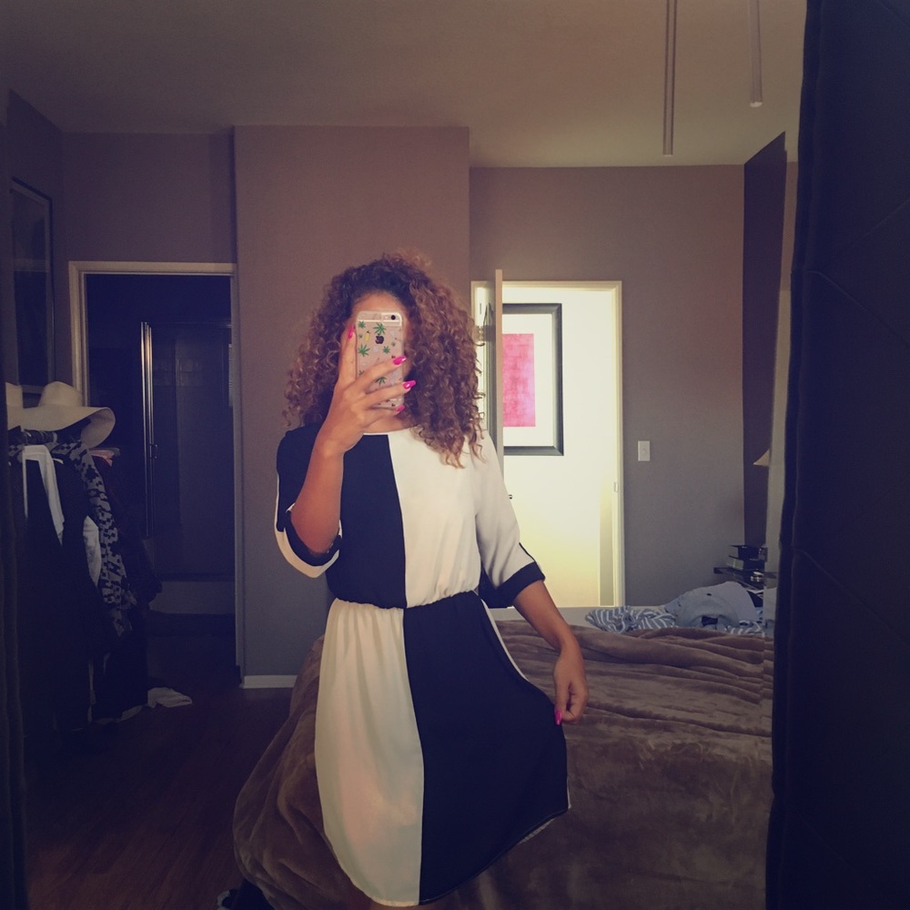 Black & white dress