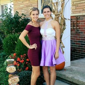 Purple homecoming dress