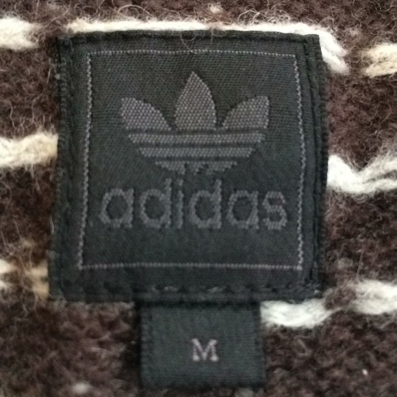 Rare Adidas Wooly Feel Cotton Three Stripe Sweater - Picture 4 of 6