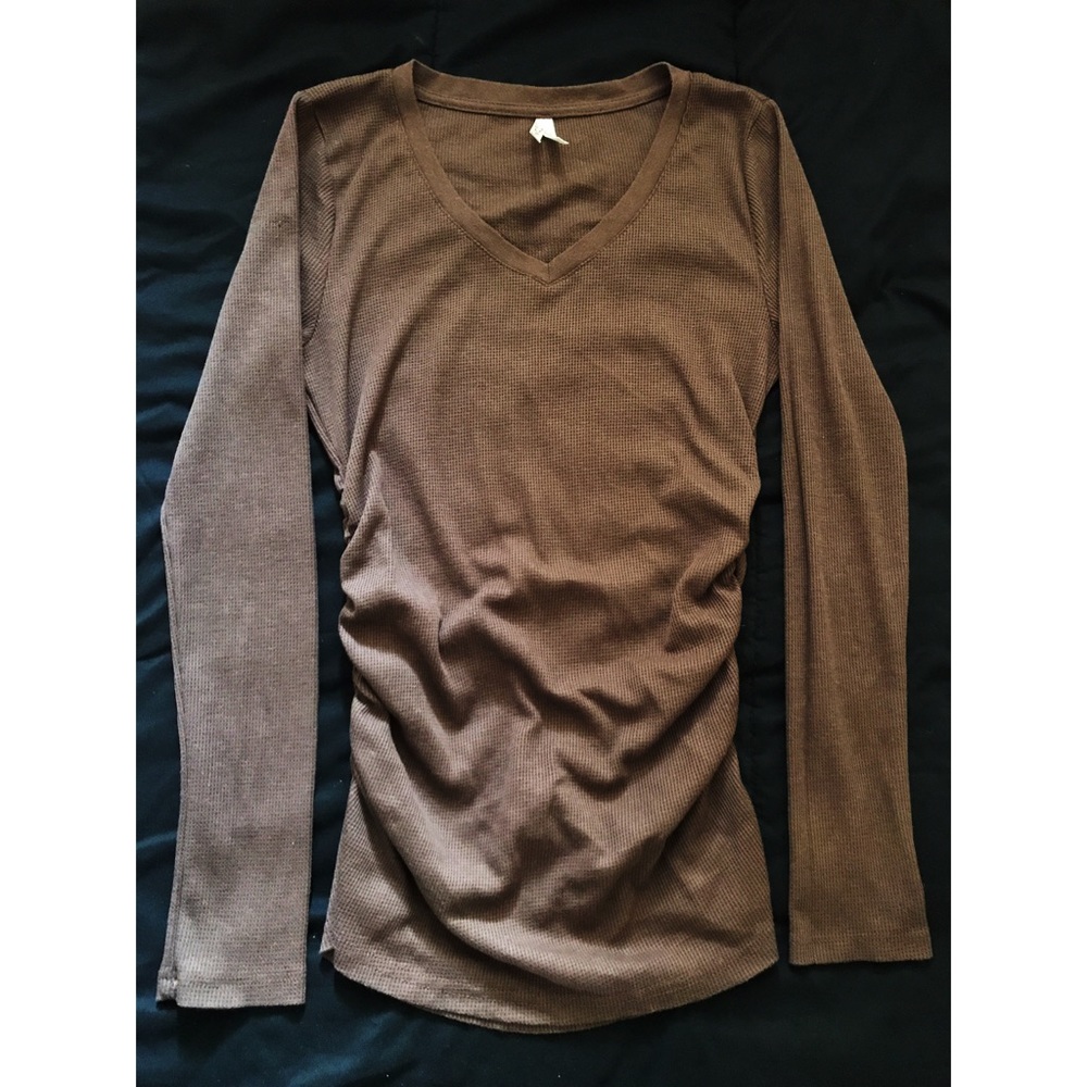 Dark Brown Ruched Thermal