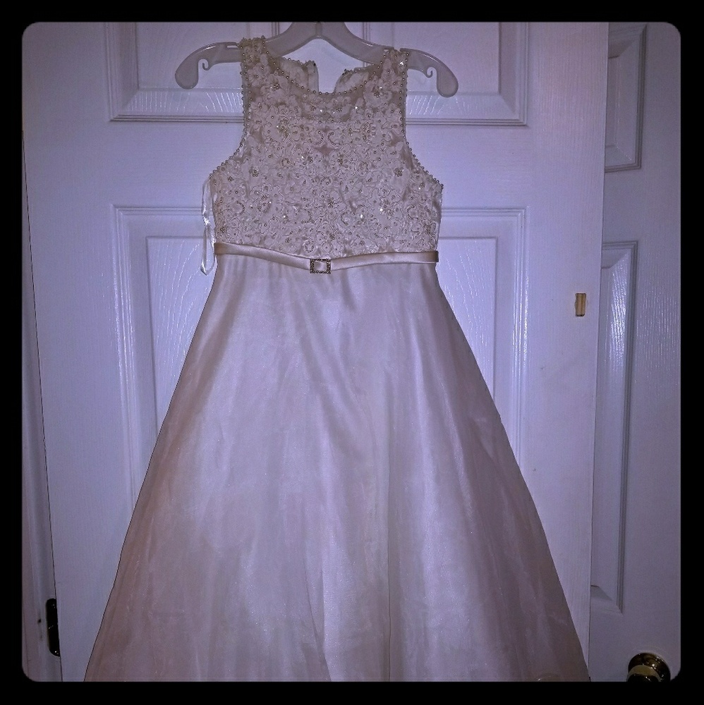 Girls formal beaded dress