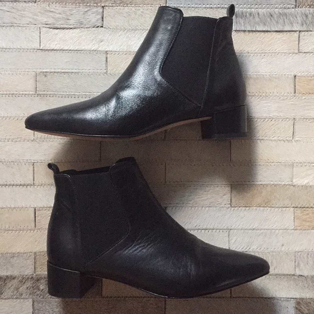 NEW! Miista London Chelsea Beau Leather Booties 36