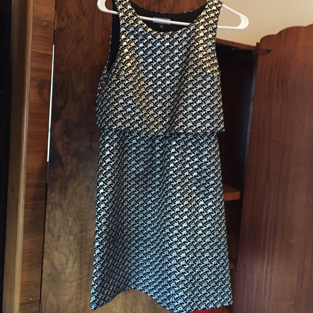 Cynthia Cynthia Rowley black silver cocktail dress