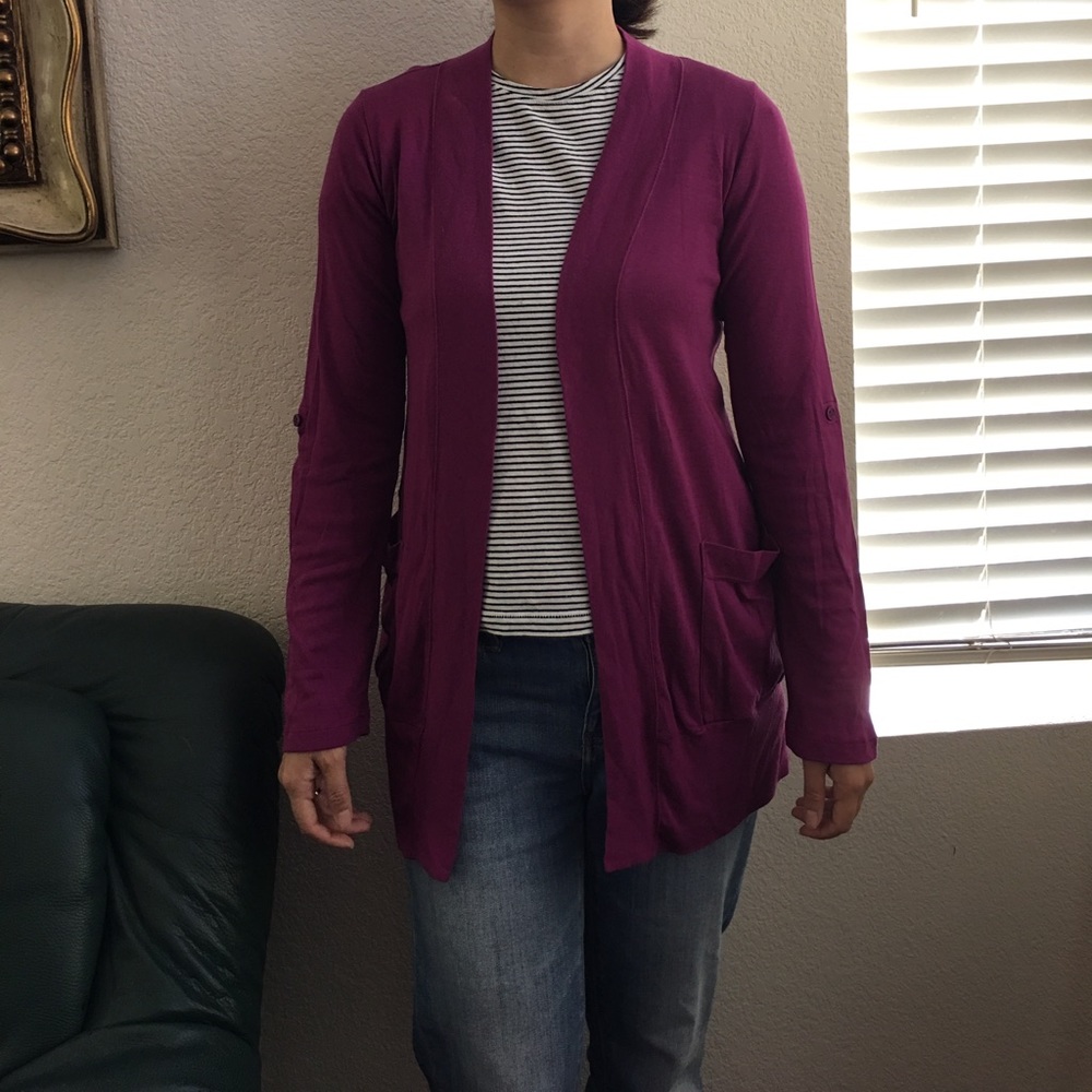 Magenta cardigan