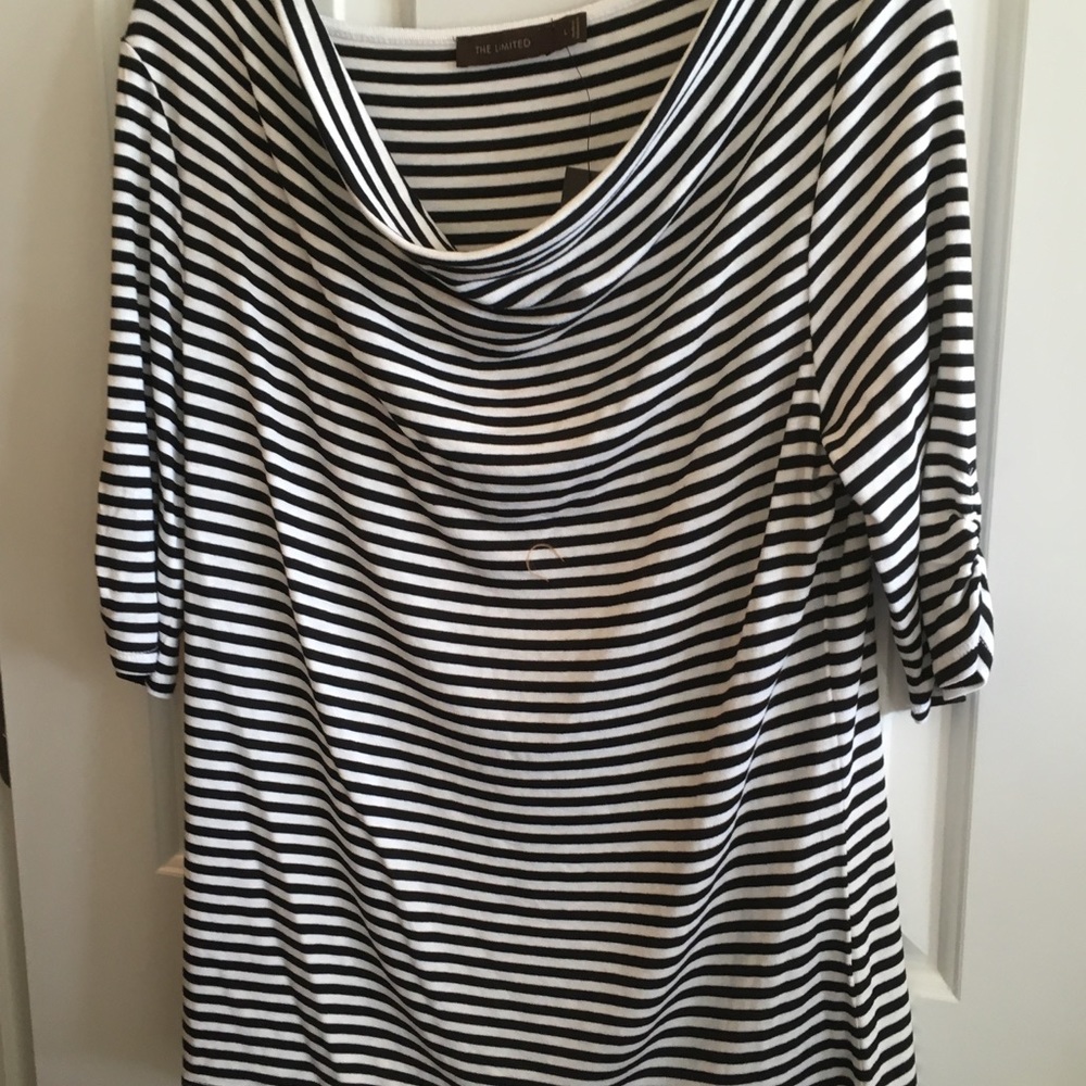 The Limited large striped shirt