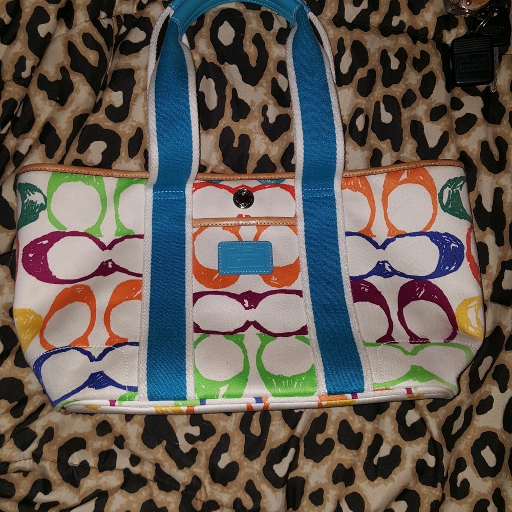 AUTH COACH SCRIBBLE TOTE