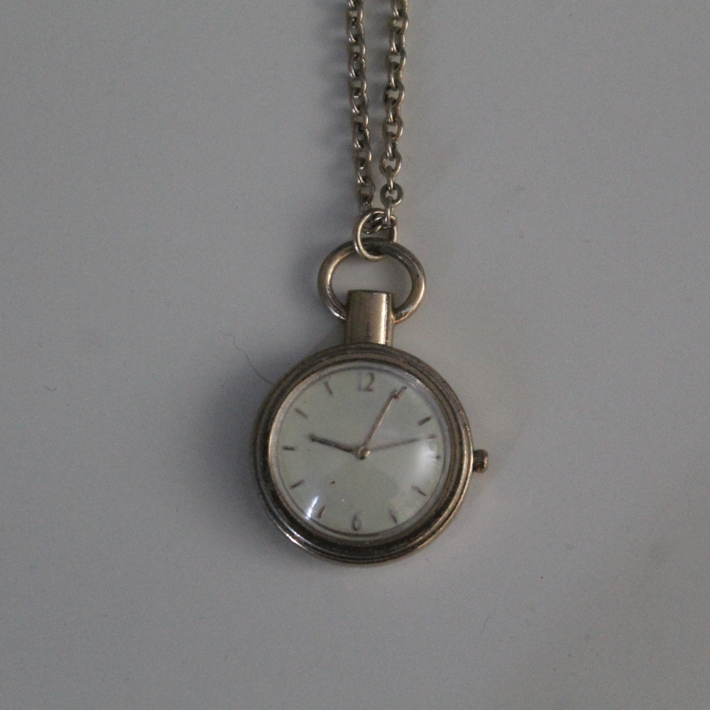 Charming Clock Necklace