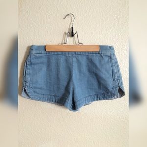 Blue cotton shorts