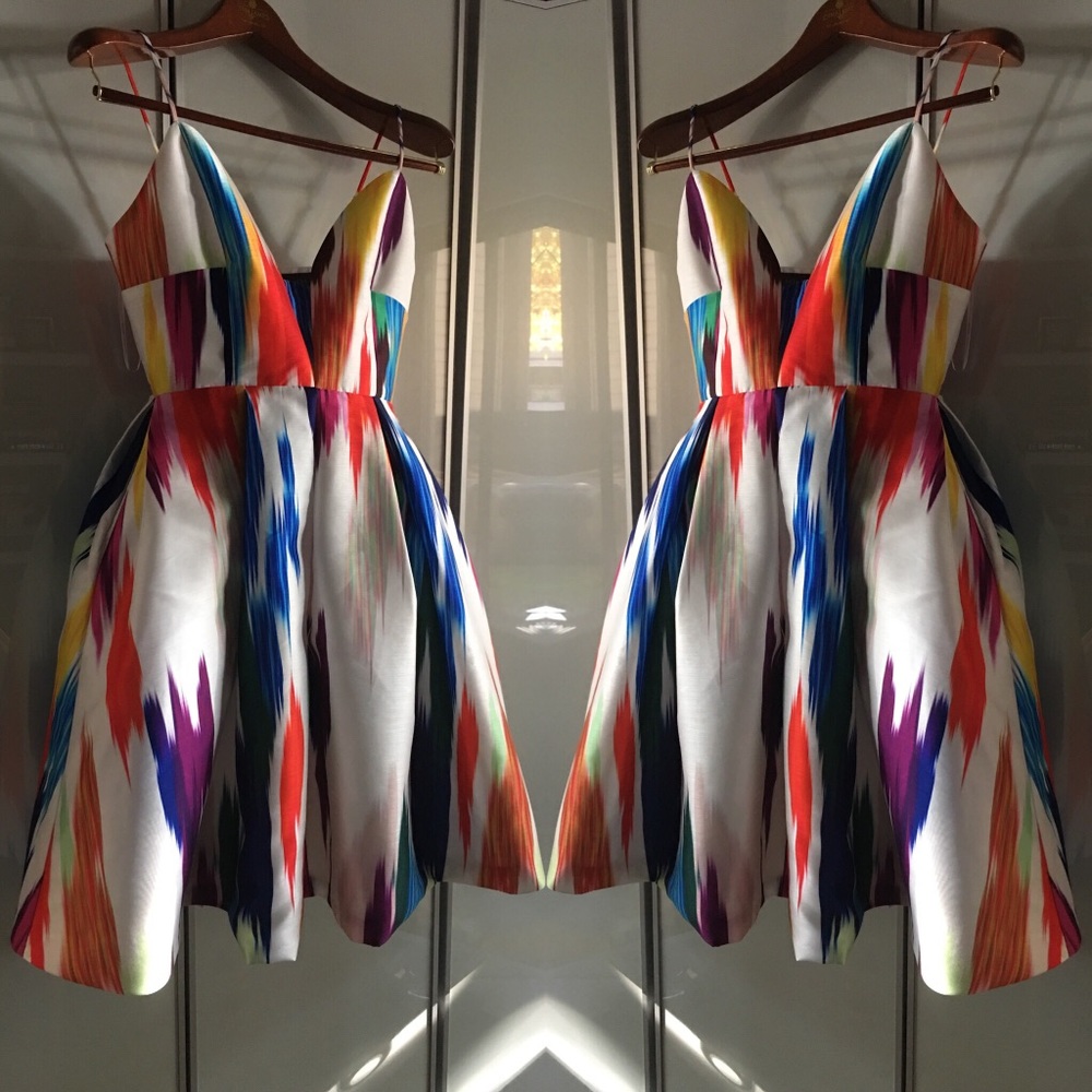 ✨Editors Pick✨ Colorful A line scatter dress