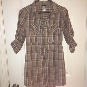 Plaid H&M T-Shirt Dress