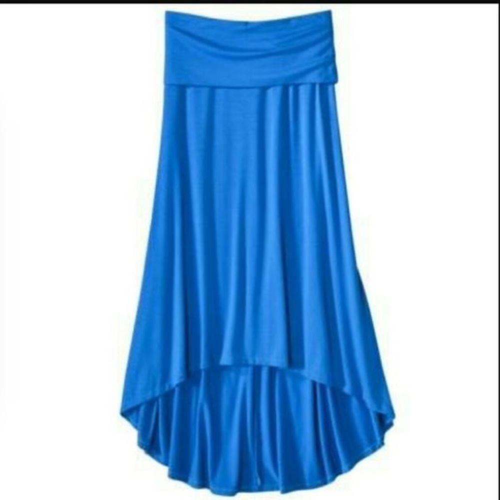 Hi-Lo Cute Blue Maxi Skirt Mossimo Brand with Band