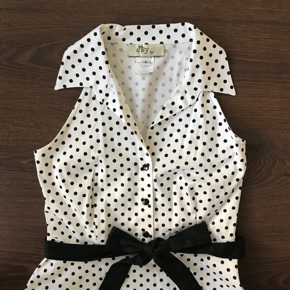 NWT Halter Polka Dot Dress Sz 6 - Picture 3 of 5