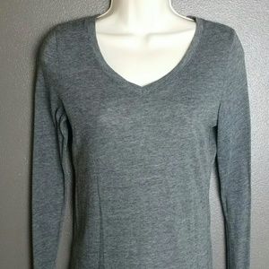 Active Basic Brand Grey Long Sleeved Top