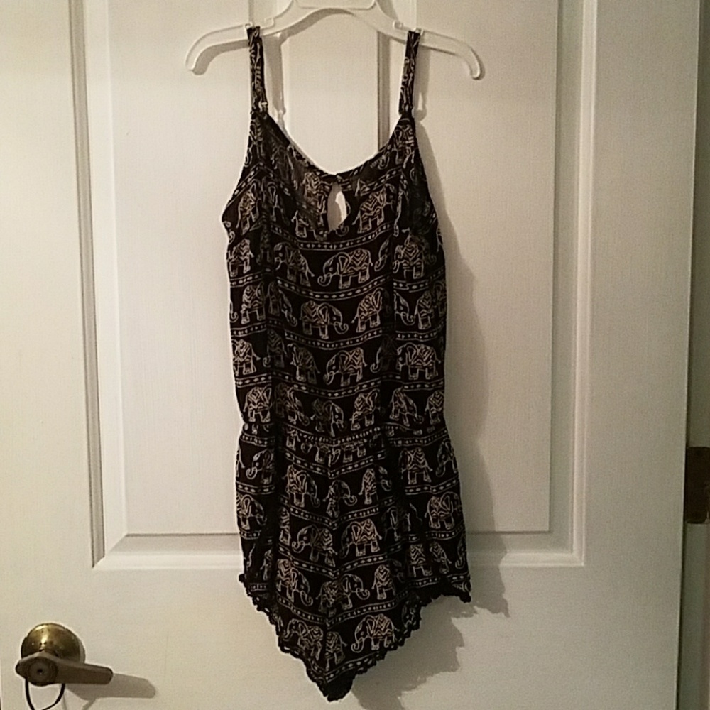 Elephant Romper WORN ONCE