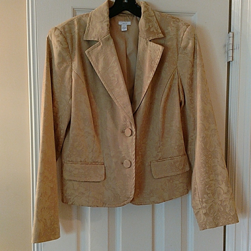 Apt 9 Gold Brocade Blazer