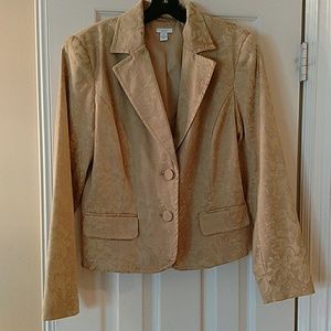 Apt 9 Gold Brocade Blazer