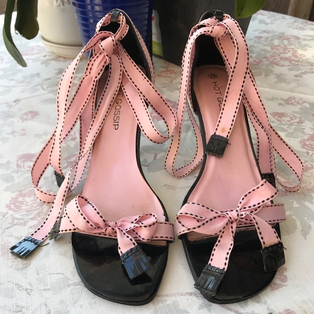 Hot Gossip Ankle-laced Heels