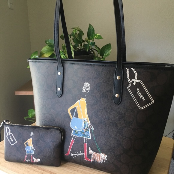 Coach Handbags - 💕SOLD💕New Coach Bonnie Cashin Signature Tote Set