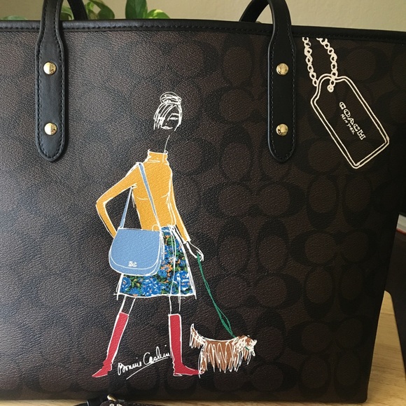 💕SOLD💕New Coach Bonnie Cashin Signature Tote Set - Picture 2 of 5