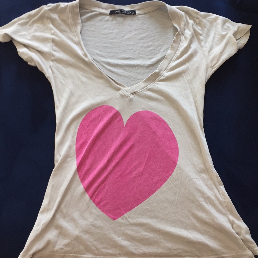 Wildfox Couture Graphic Heart T Shirt