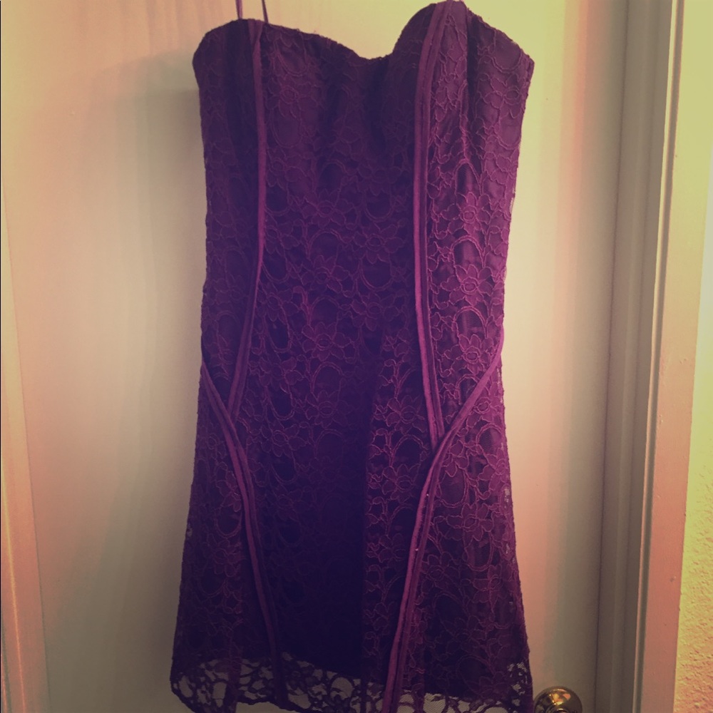 Aiden Maddox strapless dress