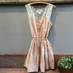 nick & mo // mini dress with lace detail