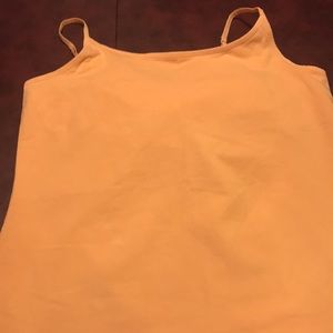 Eddie Bauer orange cream adjustable strap cami