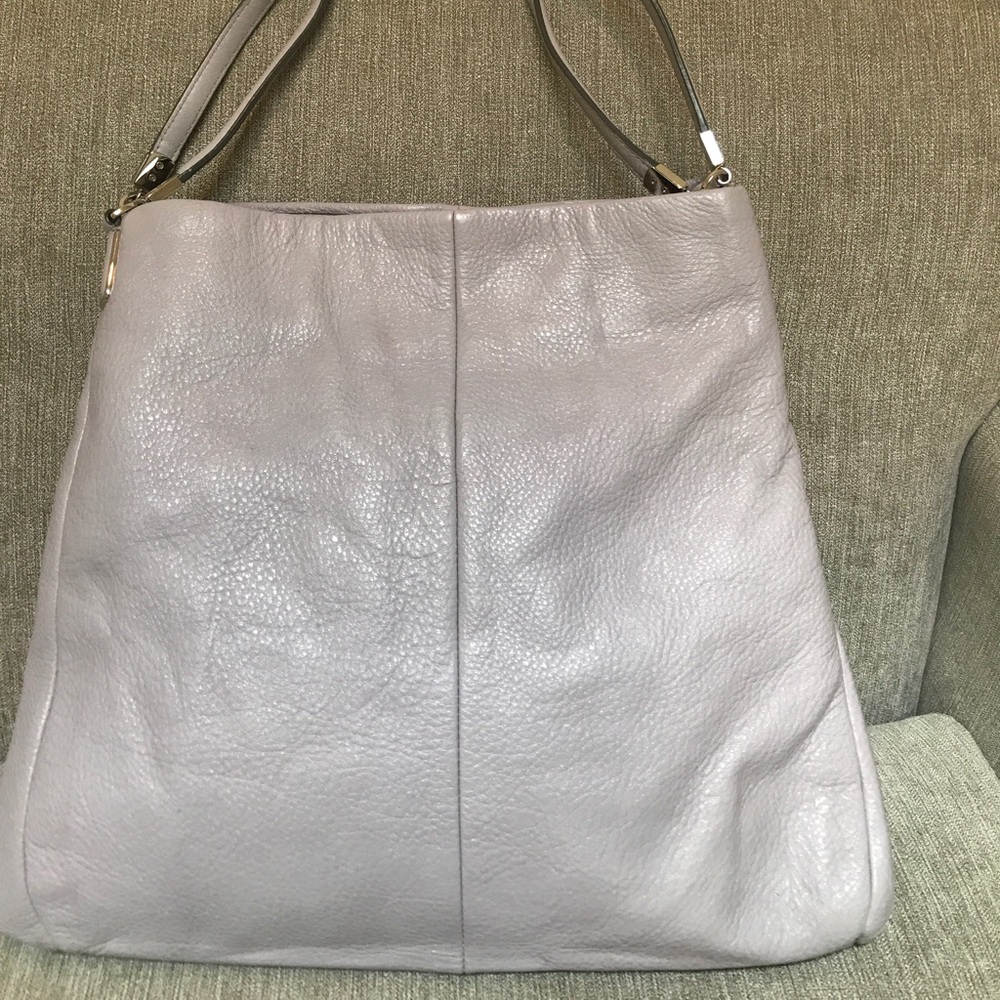 Dove gray leather Coach
