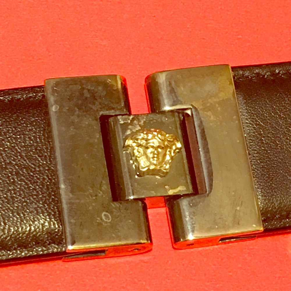 💕SOLD💕Versace Tie and Black Leather Belt - Picture 8 of 8