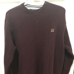 Vintage Tommy Hilfiger Maroon Sweater
