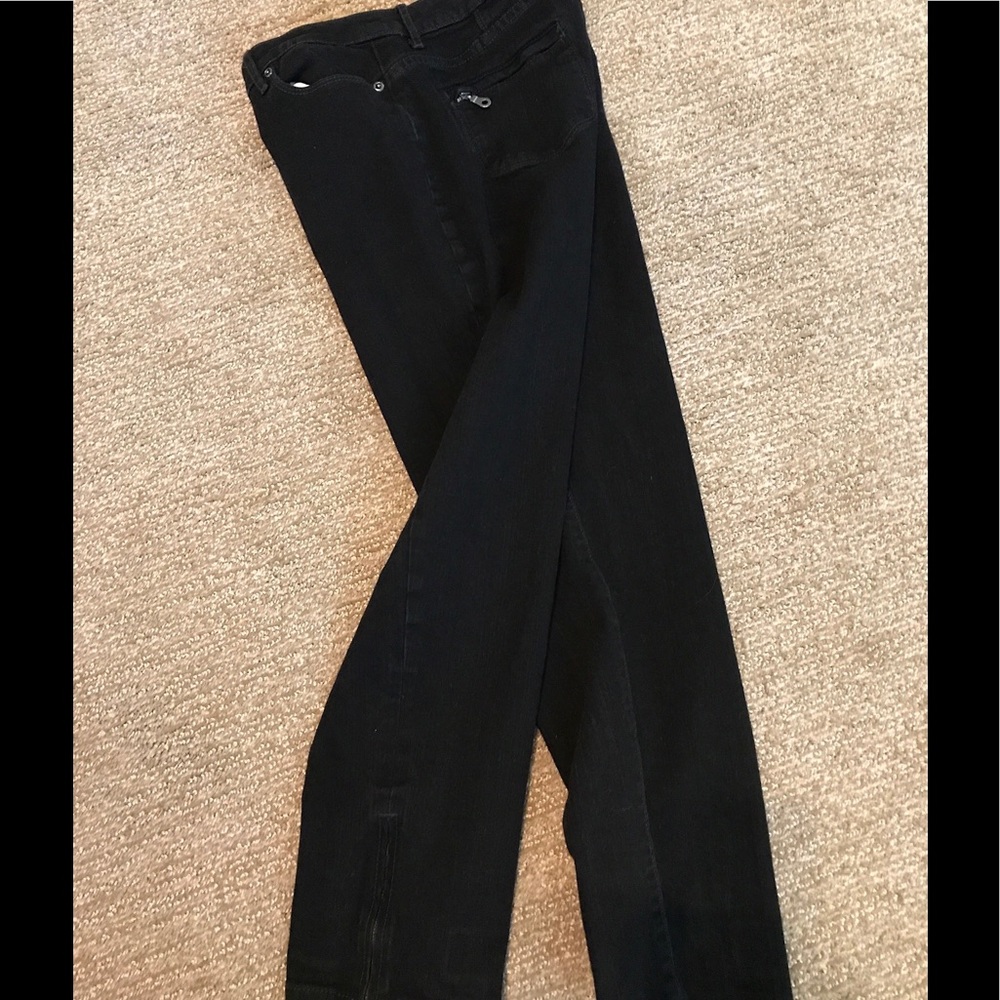 Chicos Platinum Black Denim Jeans