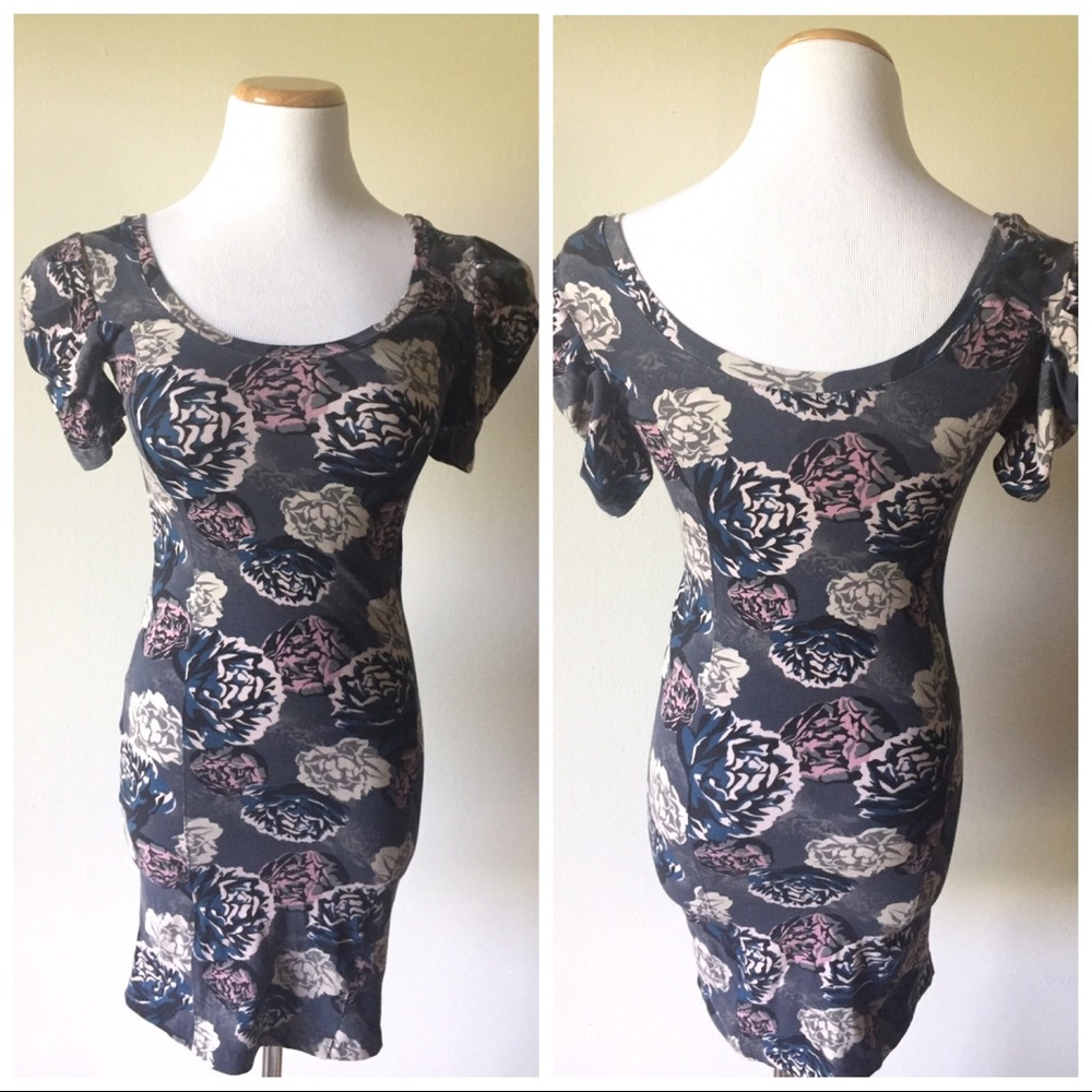 Frenchi Floral Bodycon Dress