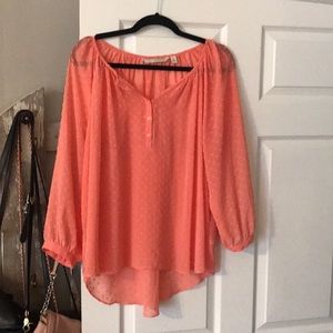 Coral Blouse