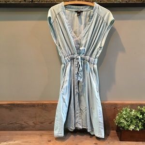 h&m // denim dress