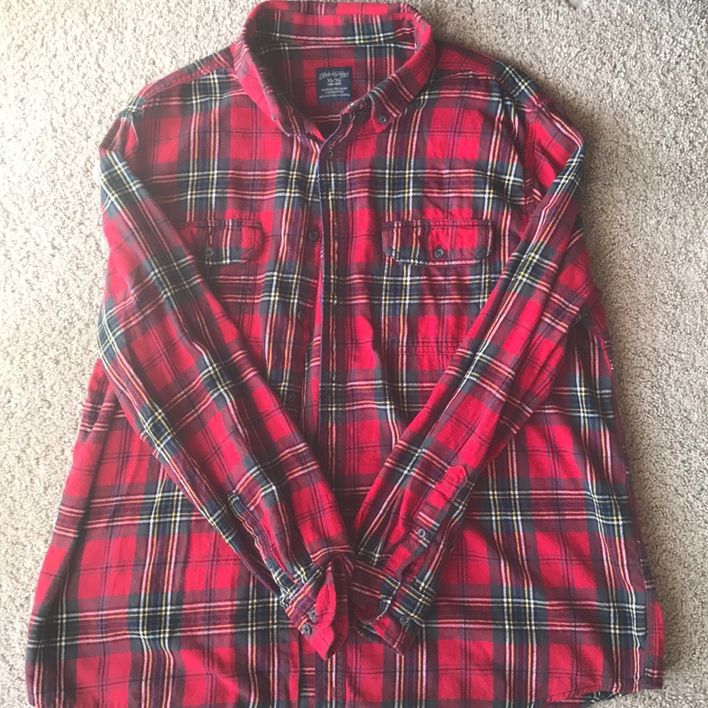 Men's red flannel