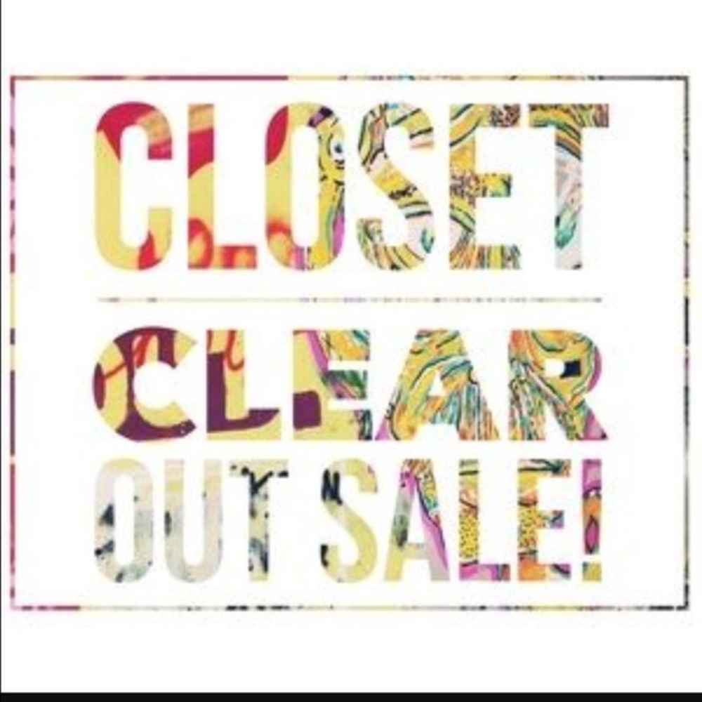 CLOSET SALE!