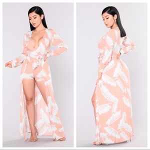 Desert Child Printed Romper - Blush