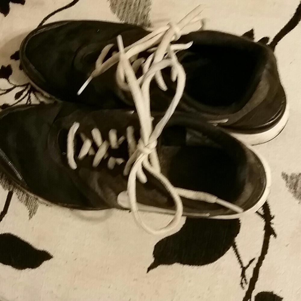 Black  and gray nike sneakers