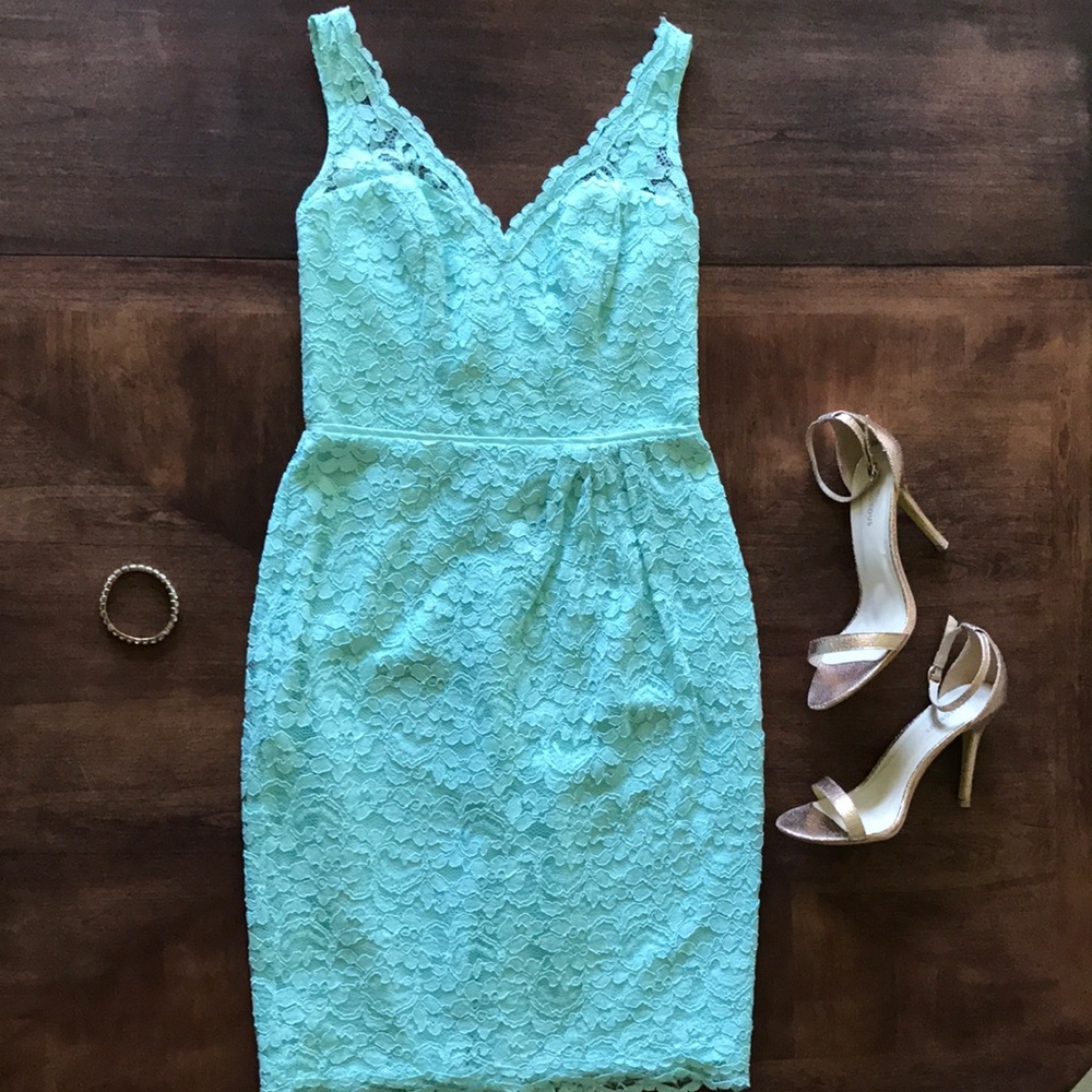 Mint Lace Dress