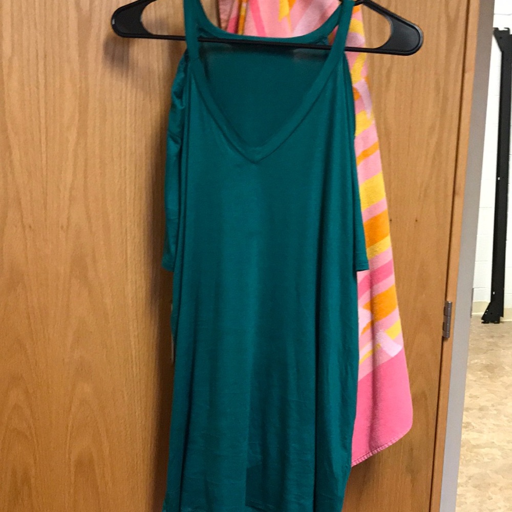 Teal blouse