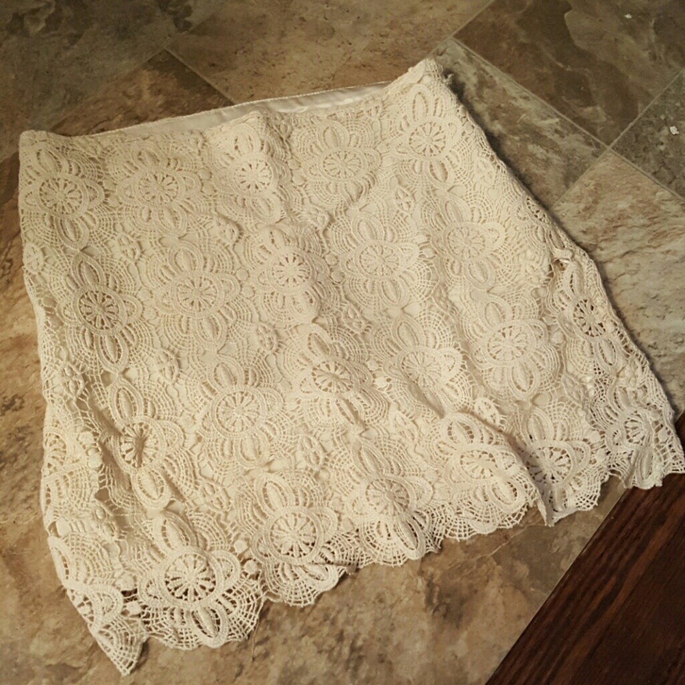 Forever21 Crochet Boho Skirt - S
