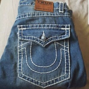 2 pair of TRUE RELIGION JEANS