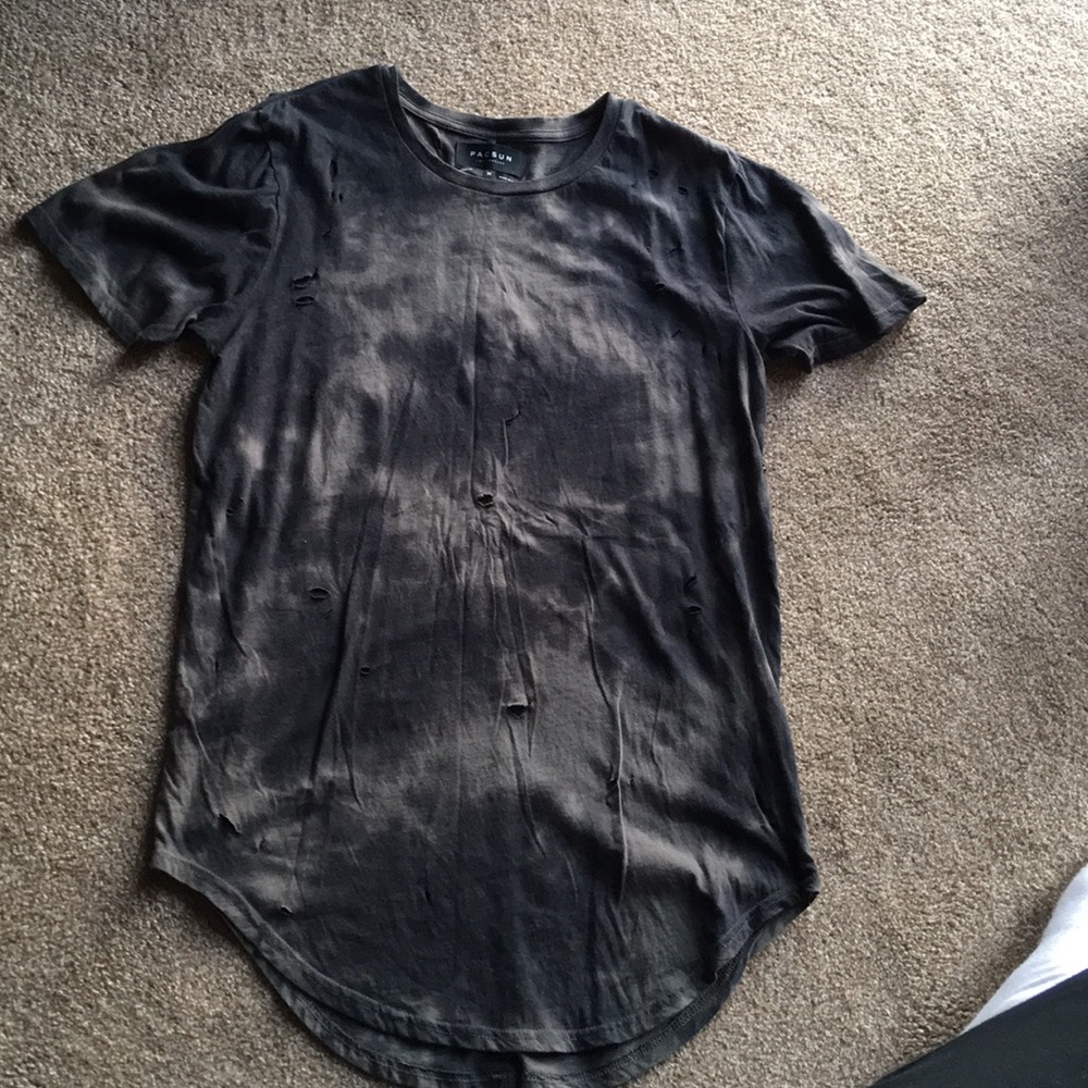 Bleached long fit shirt from PacSun .