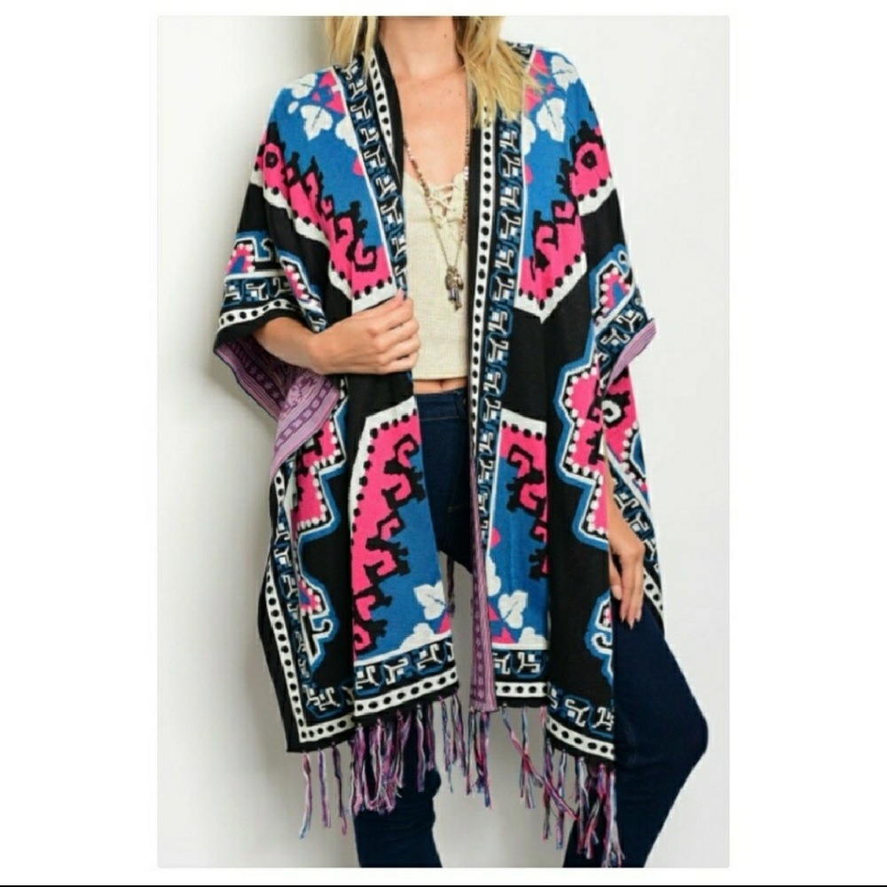 Tribal Sweater Kimono