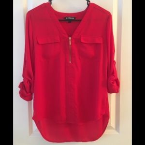 Red blouse from Express