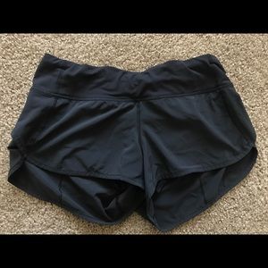 Black Lululemon Speed Shorts