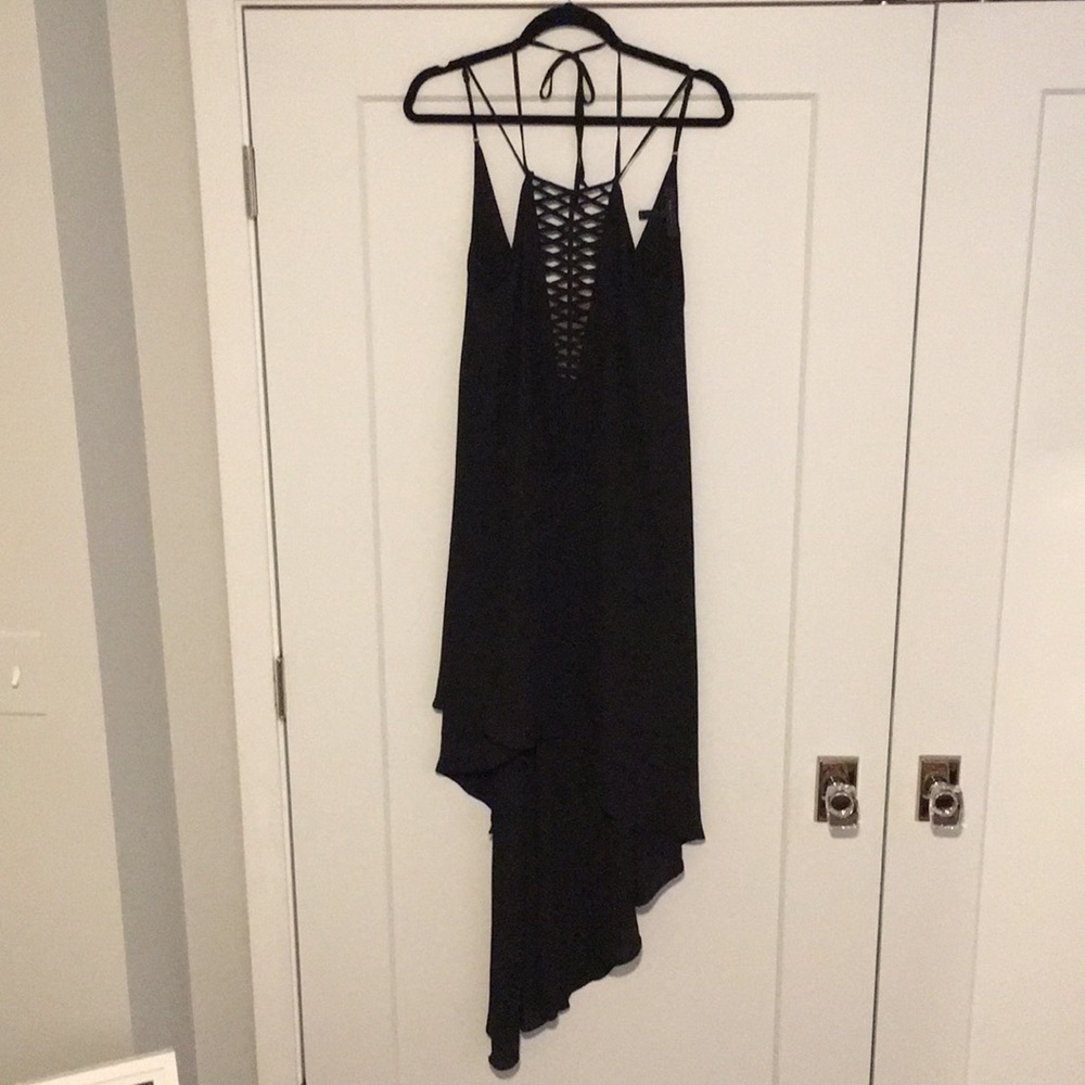 BCBGMaxaria small black tapered dress